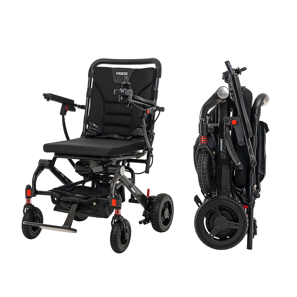 Pride Jazzy Carbon Folding Travel Power Wheelchair – Best Power Wheelchair