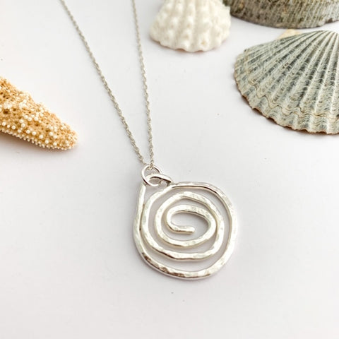 Sterling Silver Spiral Pendant