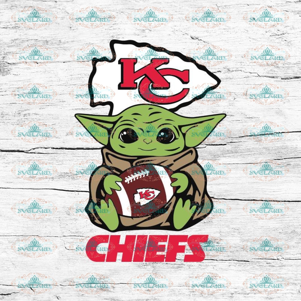 Baby Yoda Star Wars Kansas City Chiefs Svg Nfl Svg Football Svg Cr Svglandstore