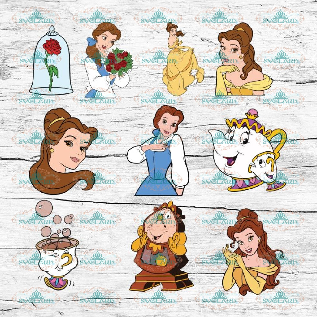 Download Belle Princess Svg, Beauty And The Beast Svg, Disney ...
