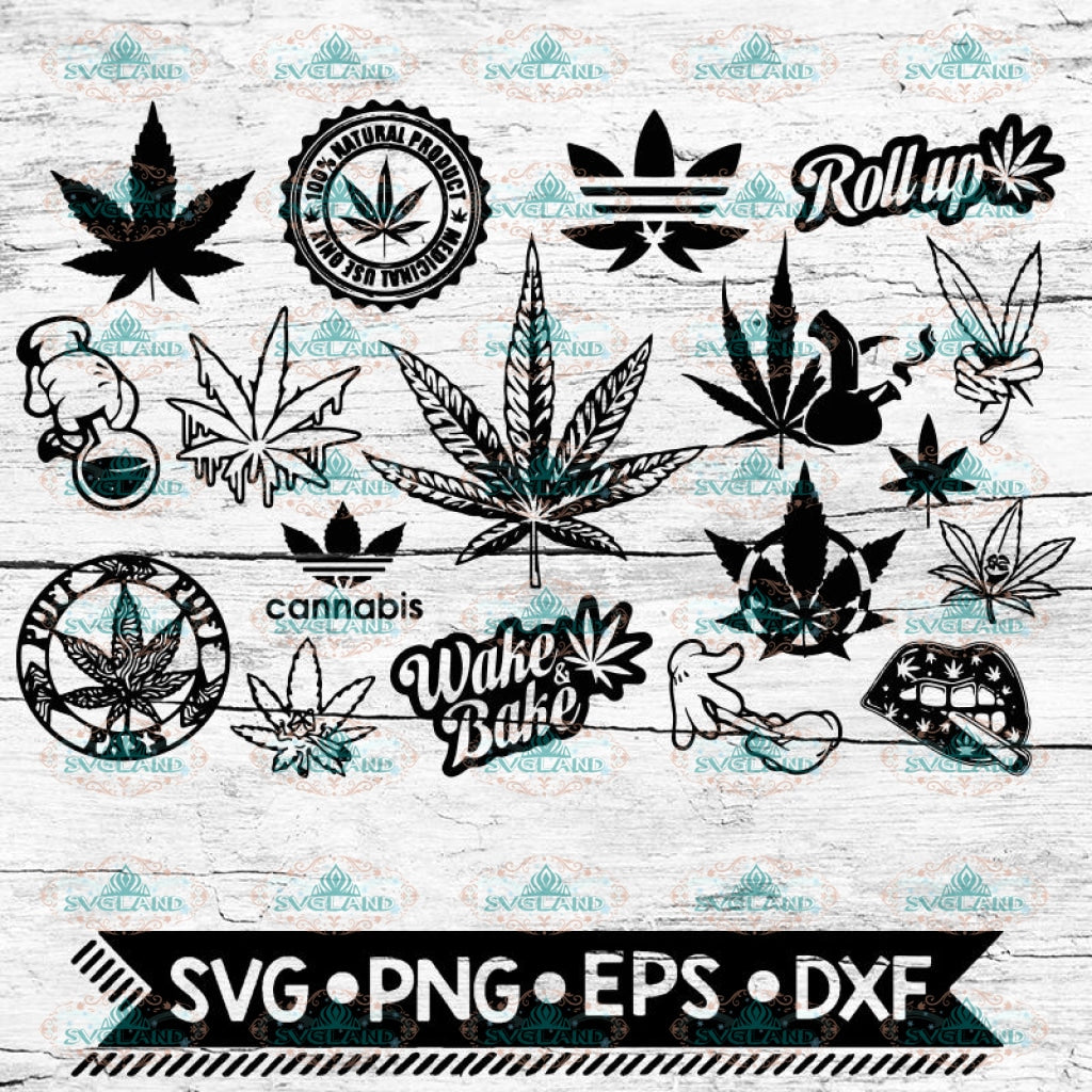 Download Cannabis Bundle Weed Svg Cricut Cutting Files Silhouette Cameo Svglandstore SVG, PNG, EPS, DXF File