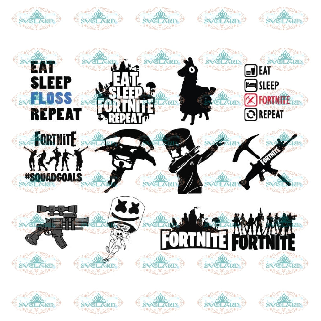 Fortnight Svg Fortnight Svg Cut File Fortnight Game Svg Silhouette Svglandstore - cricut roblox svg