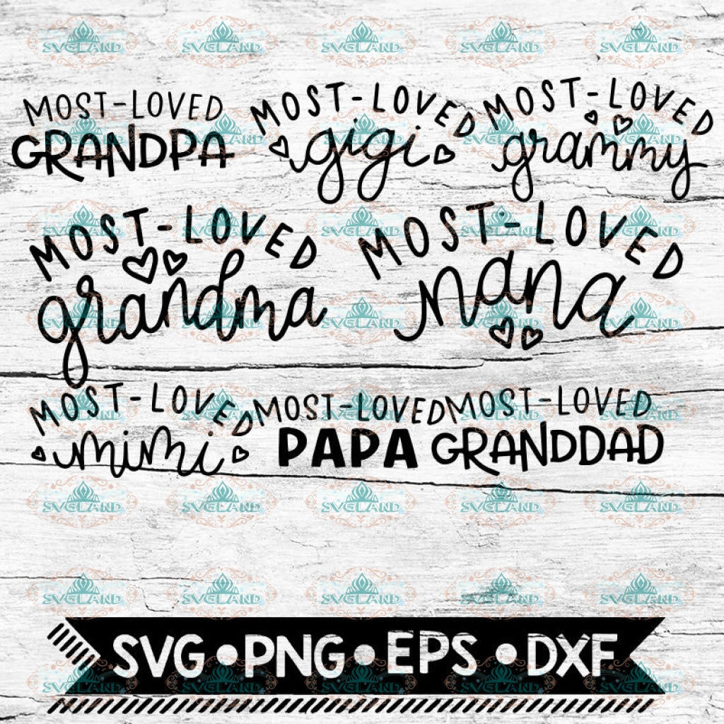 Grandpa Svg Nana Svg Family Svg Grandma Svg Love Svg Bundle Svg Svglandstore