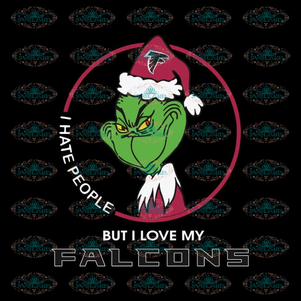 Grinch Santa Christmas Svg, I hate people Svg, I Love ...