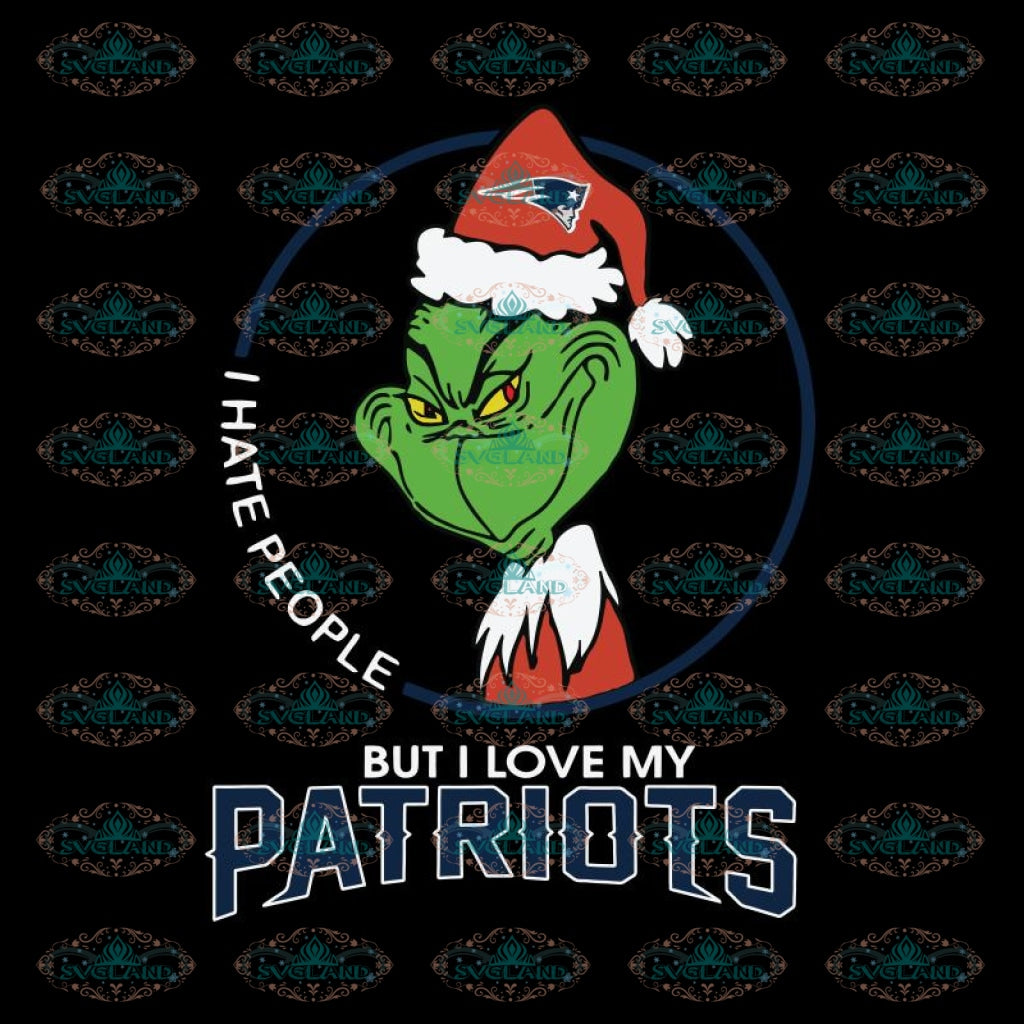 Grinch Santa Christmas Svg, I hate people Svg, I Love New ...