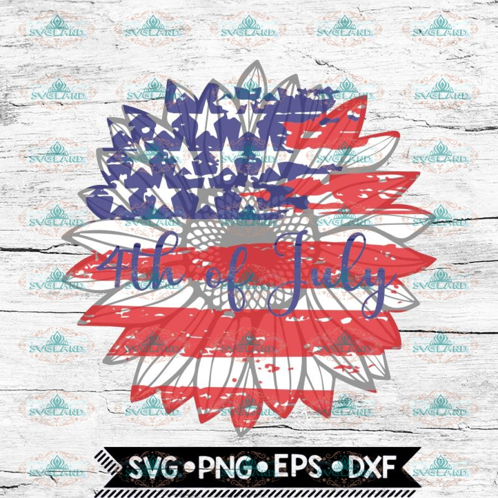 Download Independence Day Svg July 4th Svg Sunflower American Flag Svg 4th O Svglandstore