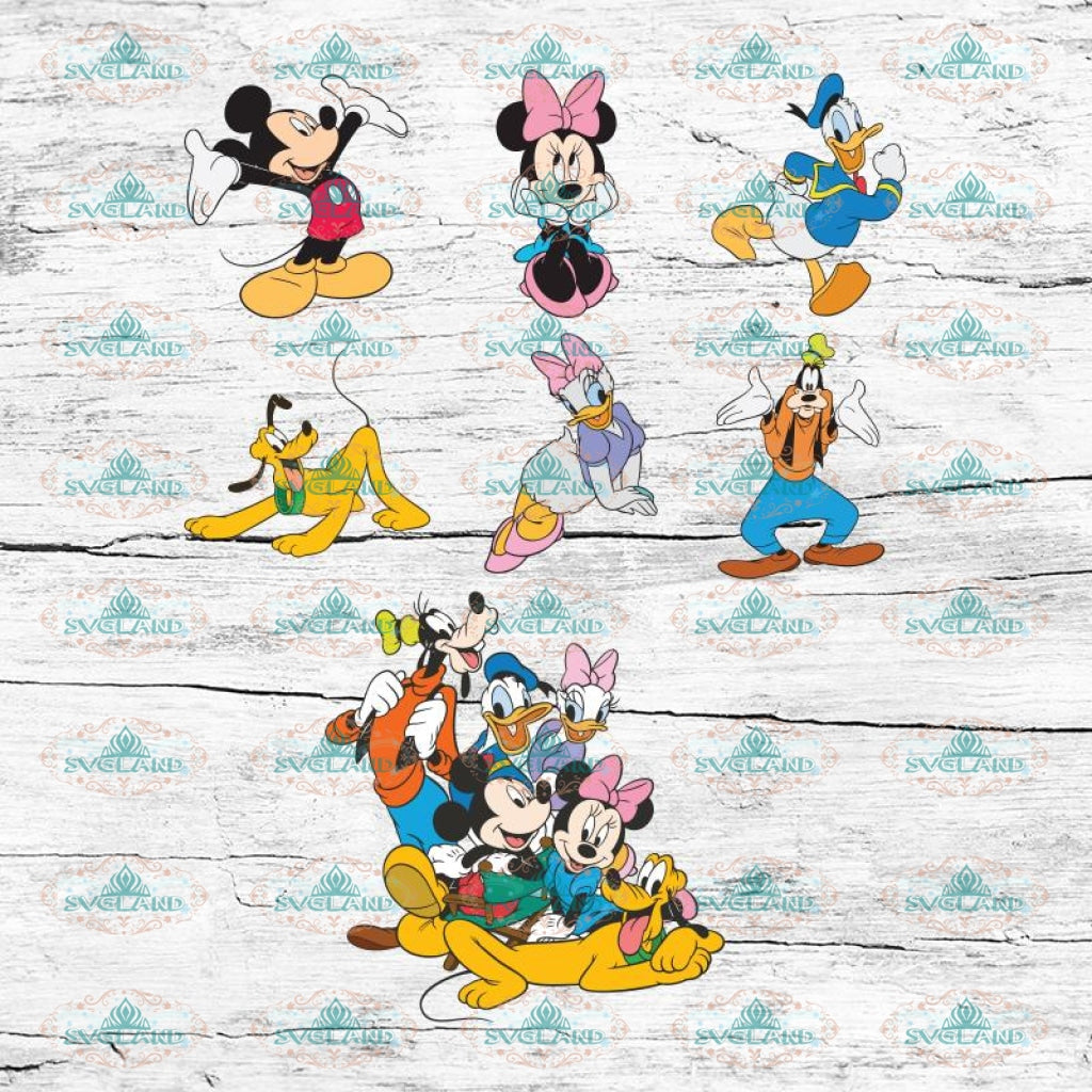 Download Mickey Mouse And Friends Svg Bundle Cricut File Disney Svg Cartoon Svglandstore SVG, PNG, EPS, DXF File