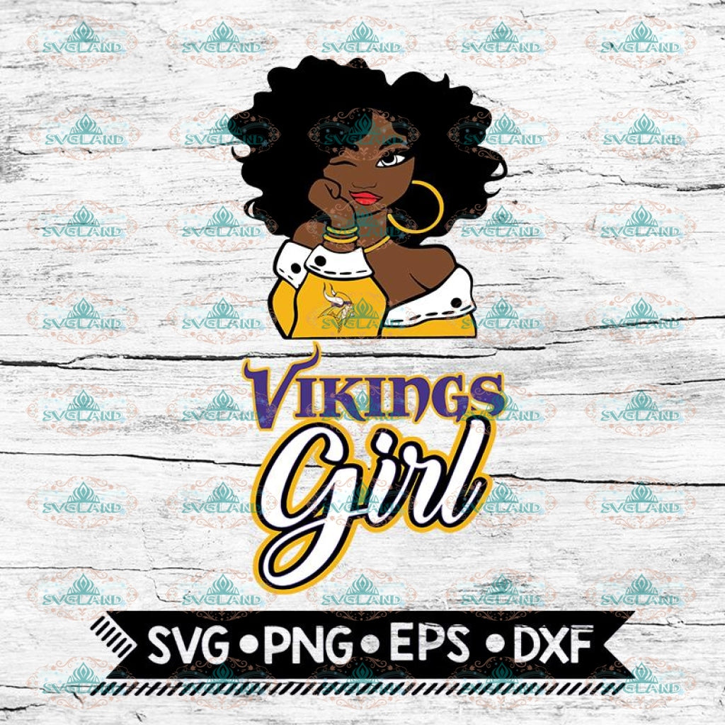 Minnesota Vikings Girl Svg Nfl Svg Cricut File Svg Football Svg B Svglandstore