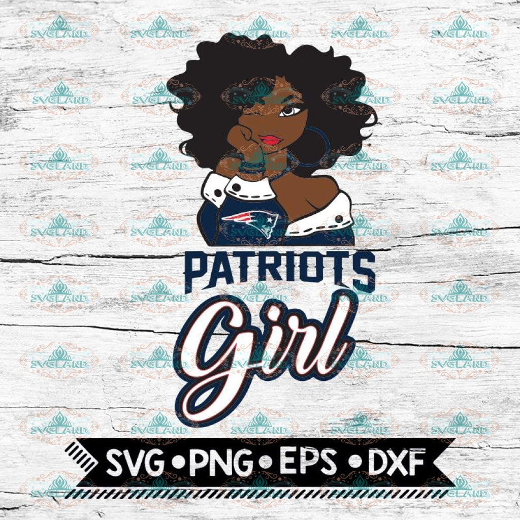 New England Patriots Girl Svg Nfl Svg Cricut File Svg Football Svg Svglandstore