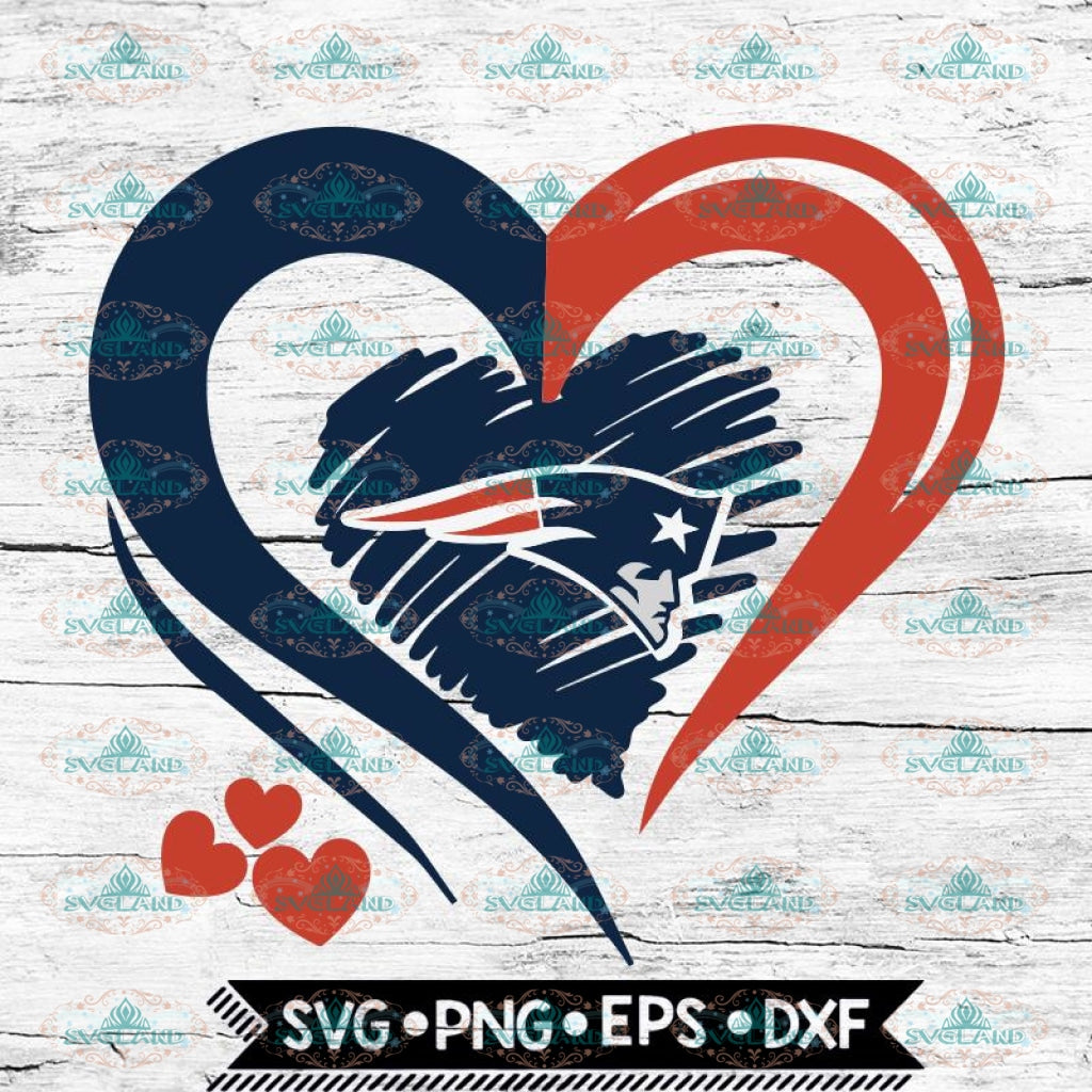 New England Patriots Love Svg Heart New England Patriots Svg Nfl Svg Svglandstore