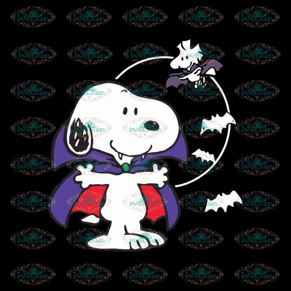 Peanuts Halloween Snoopy Vampire Cricut File Svg Snoopy Svg Hallow Svglandstore