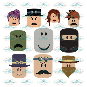 Roblox Charactor Svg Cricut File Gamer Svg Roblox Svg Roblox Face Svglandstore - copyright free roblox svg free