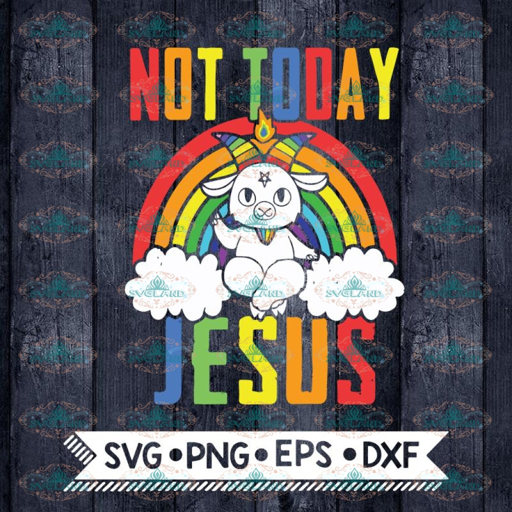 Download Satan Baphomet Lgbt Not Today Jesus Cricut File Svg Jesus Svg Lgbt Svglandstore SVG, PNG, EPS, DXF File