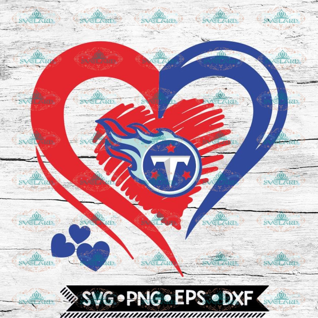 Tennessee Titans Love Svg Heart Tennessee Titans Svg Nfl Svg Footba Svglandstore