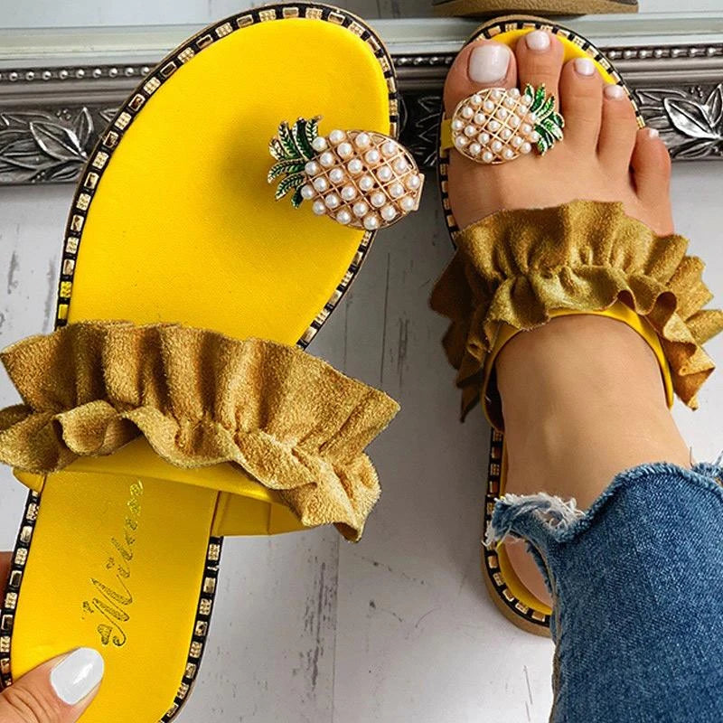 sandals with pineapple toe