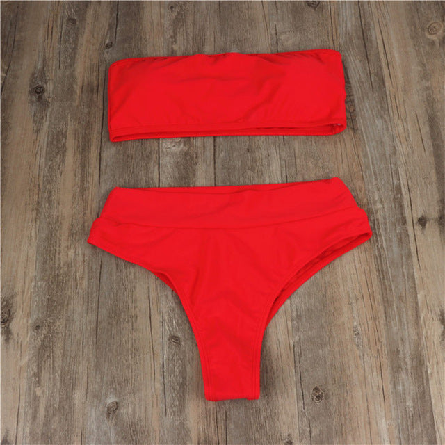 high waisted seamless bikini