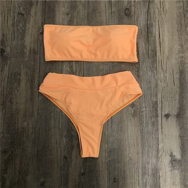 high waisted seamless bikini