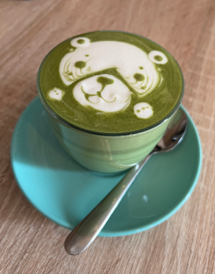 Matcha Latte from a cafe