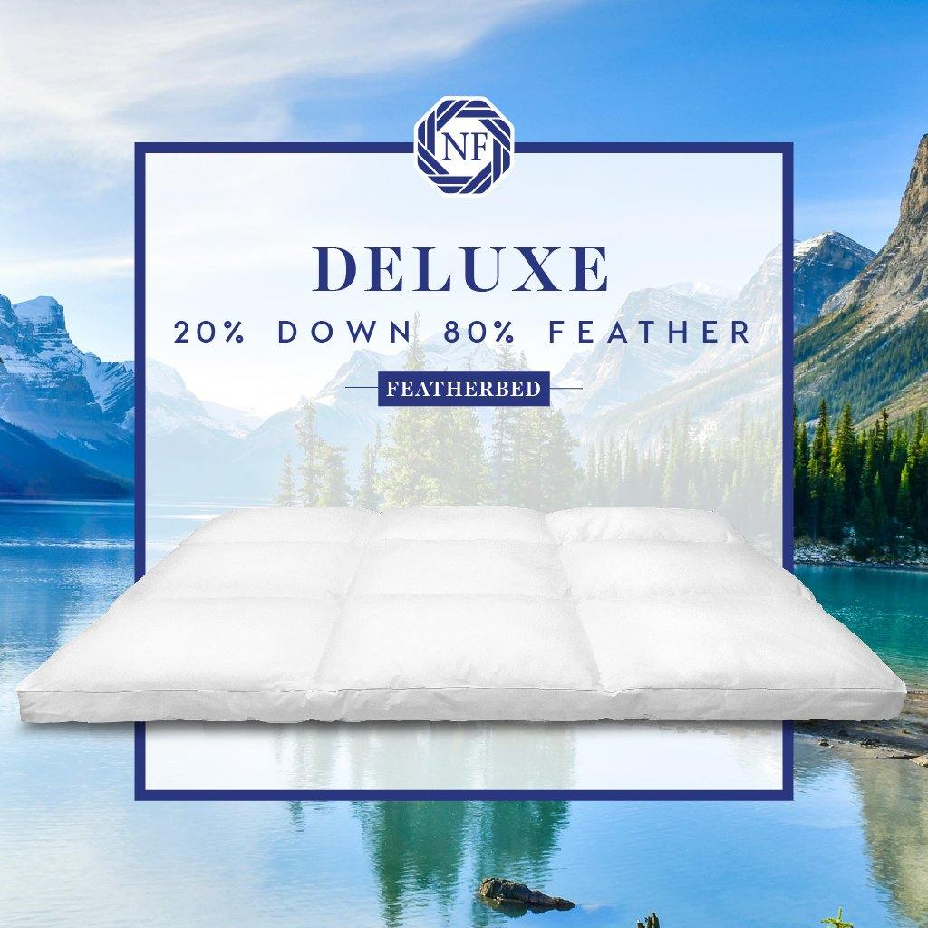 Deluxe 20% Down 80% Featherbed – Northern Feather Canada eStore