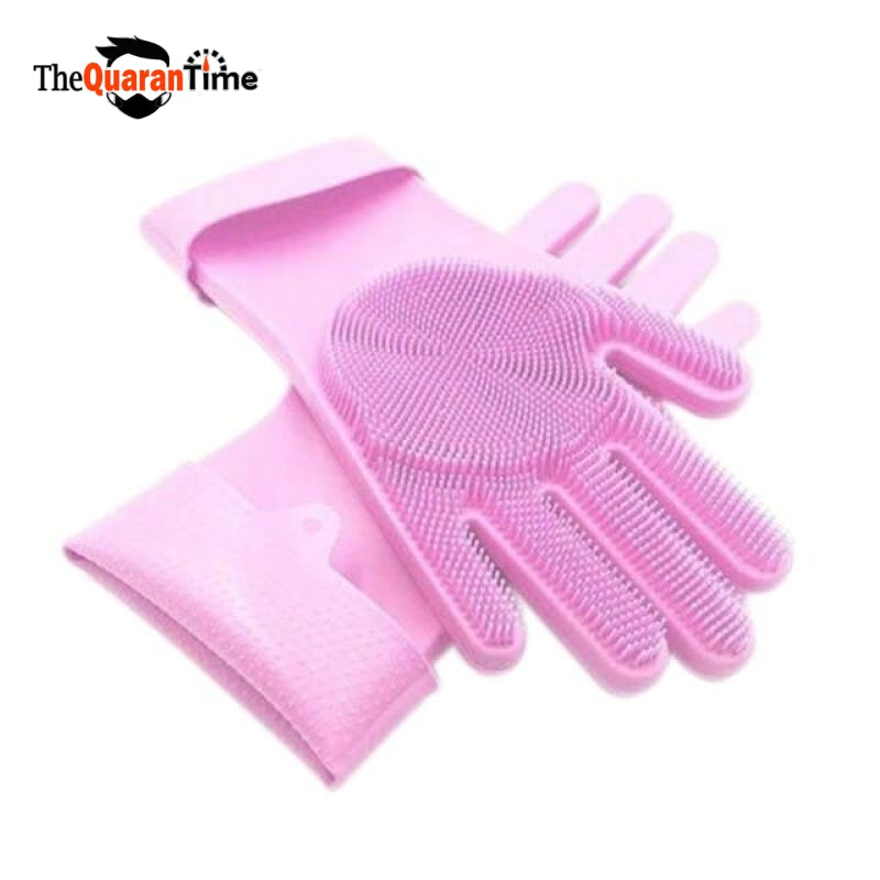 rubber dish gloves