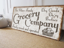 Load image into Gallery viewer, CUSTOM GROCERY COMPANY SIGN (WIDE)
