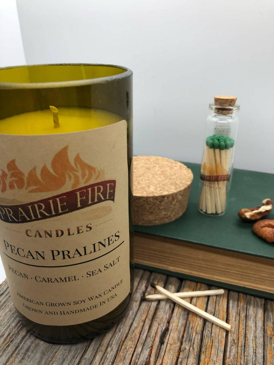 Oregon Trail Soy Wax Candle | Repurposed Wine Bottle Candle Natural Cork | Handmade in USA Candle | Eco-Friendly Candle | Non-Toxic Soy Candle