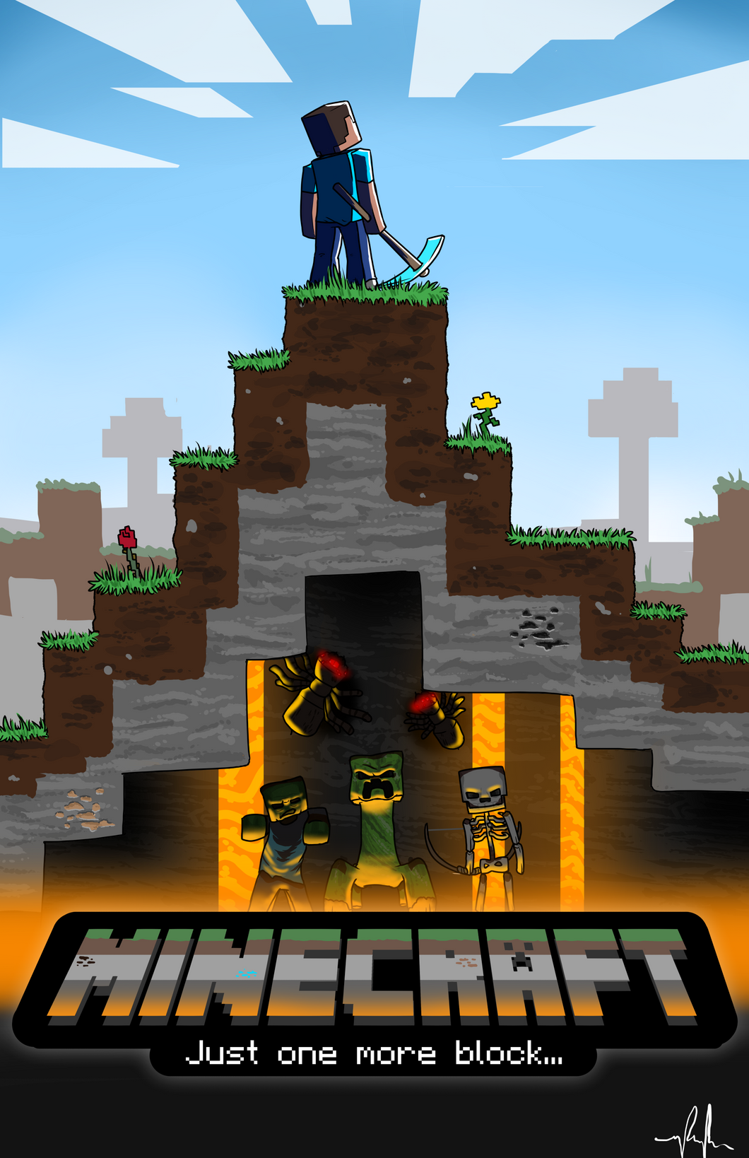 abajo para agregar Testificar Poster Juego Minecraft 2 – Movie Poster Mexico