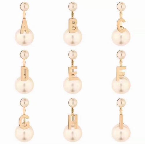 dior alphabet earring