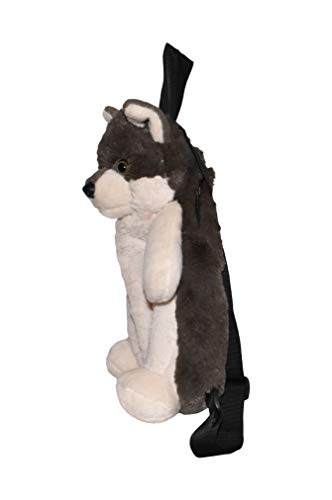 plush wolf backpack