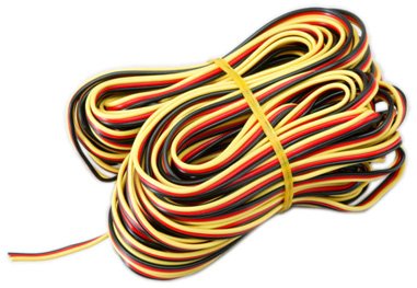 Hitec Rcd Inc. Servo Wire: 50' 3 Color Heavy Gauge, Hrc54804