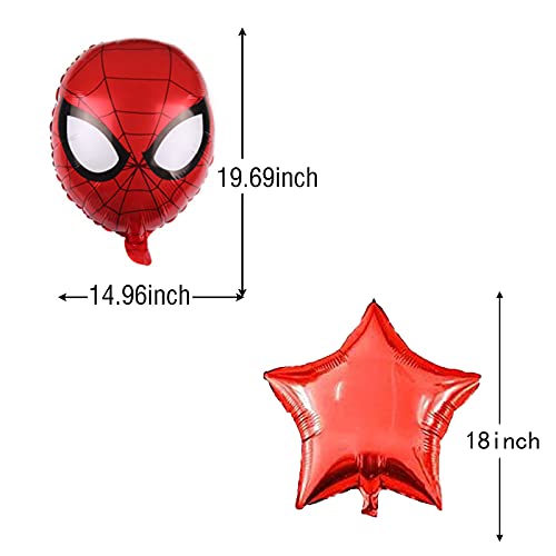 Superhero Spiderman 5th Birthday Decorations Red Number 5 Balloons 32 –  ToysCentral - Europe