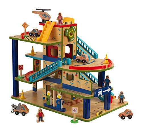 kidkraft wash n go car garage play set