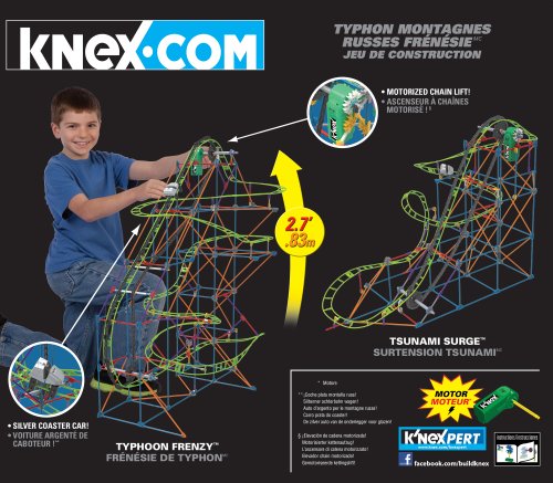 typhoon frenzy roller coaster building set