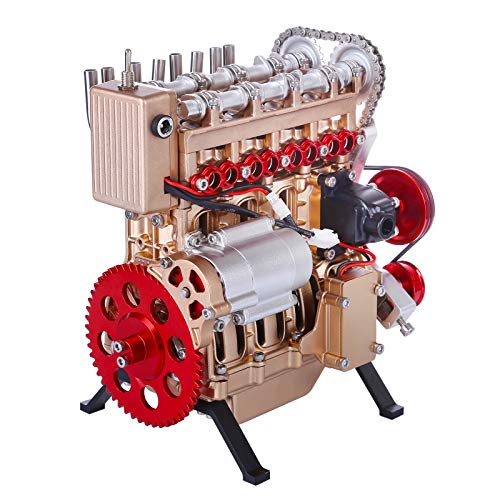 Ruiyif 4 Cylinder Full Metal Car Engine Models Kits To Build For Adult