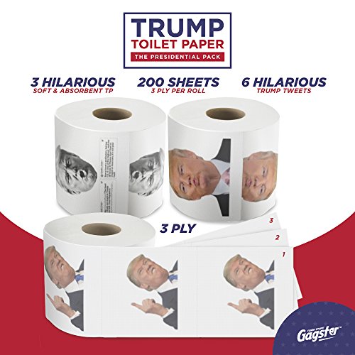 president with toilet paper roll