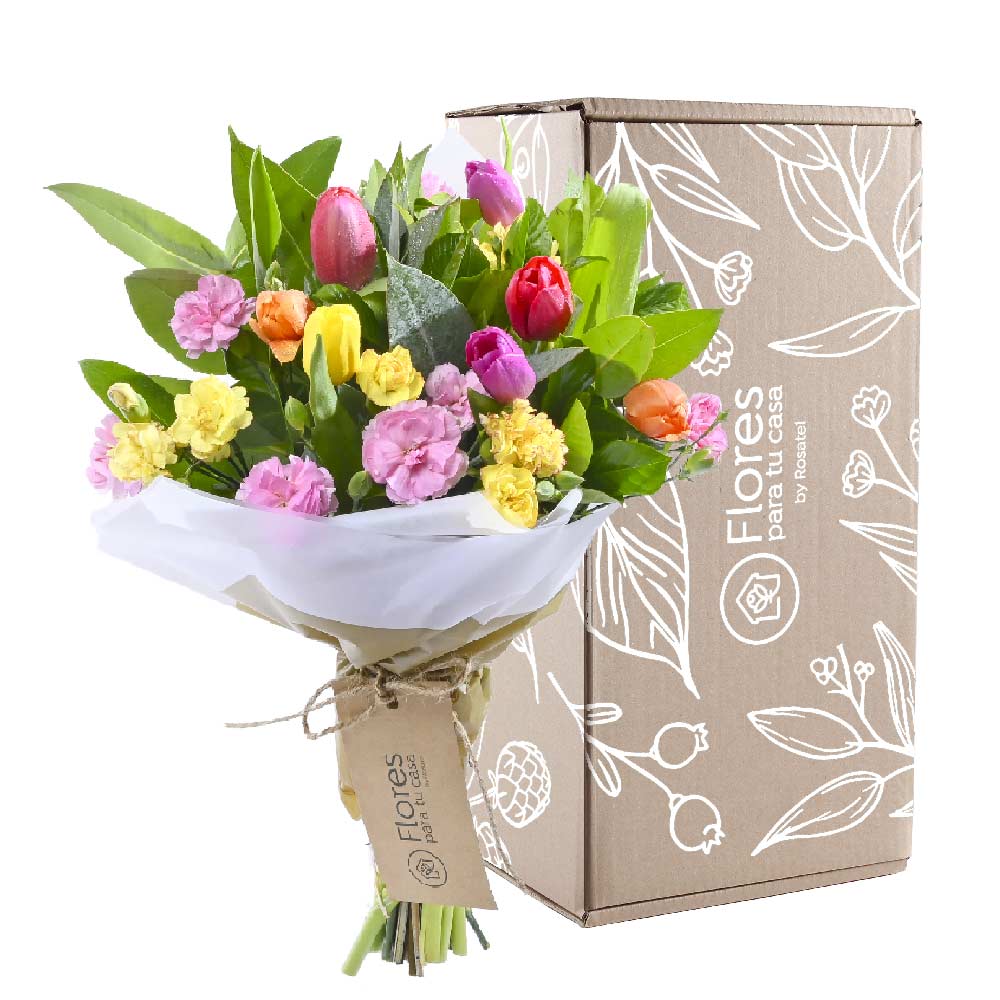 Ramo de 8 tulipanes variados | Flores Para Tu Casa