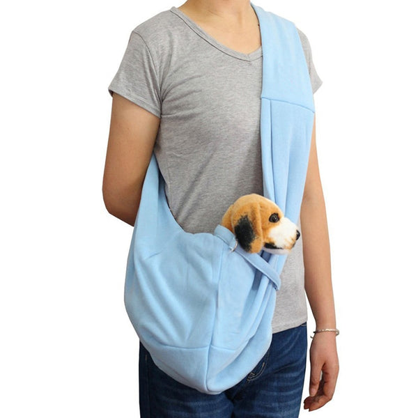 Hands-free Reversible Small Dog Cat Carrier Pet Bag Soft Double-sided Carry Handbag - honeylives