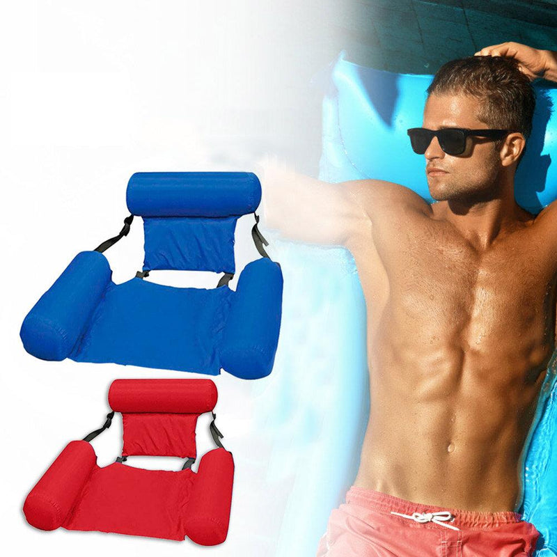 Water Lounge Chair Summer Swimming Inflatable Foldable Water Fun