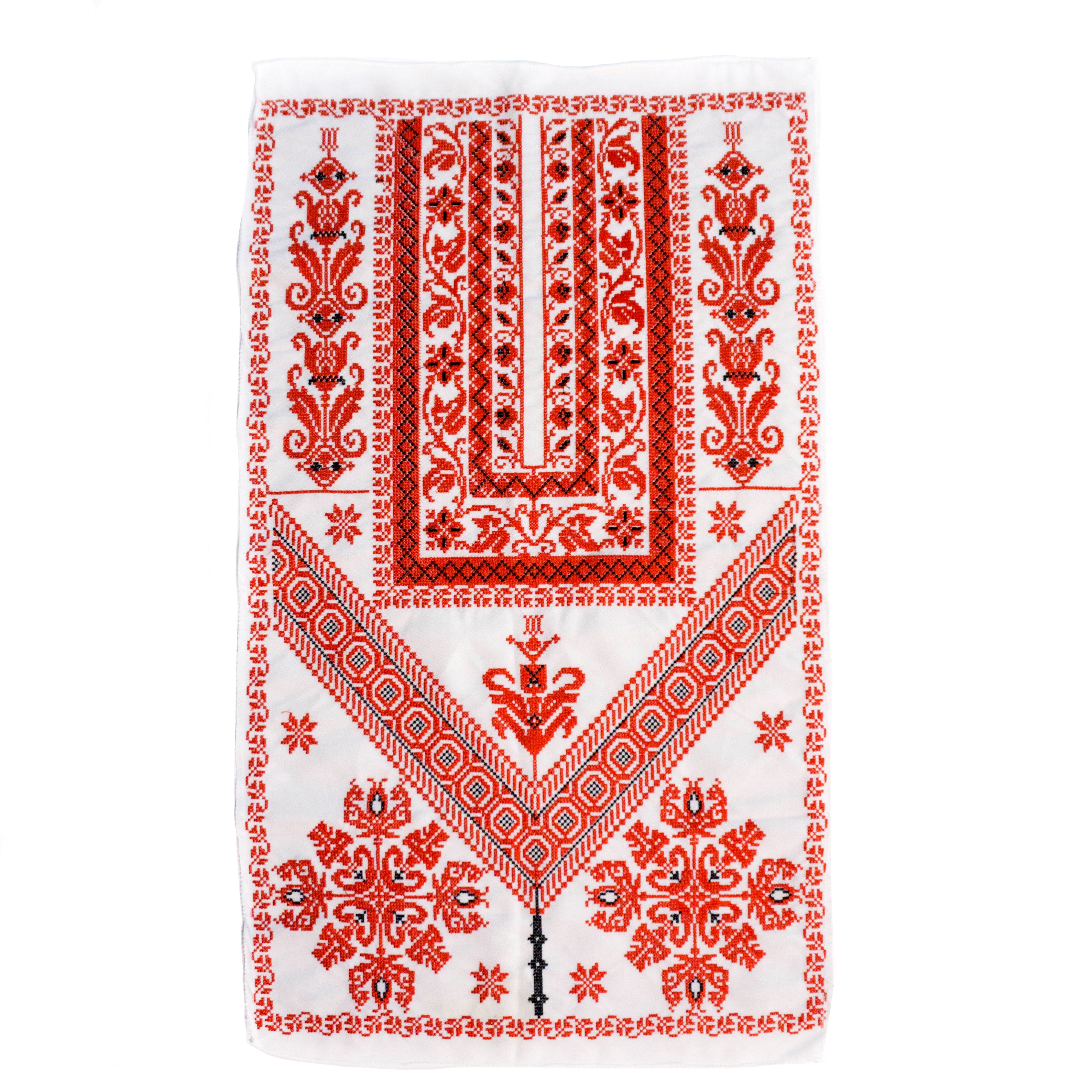 Classic Red White Tatreez Tapestry Wall Art Watan