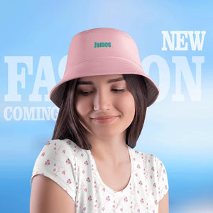 Embroidered Bucket Hat Custom Bucket Hat With Name Gifts For Girlfriend