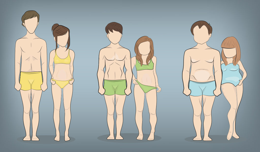 Different body types ➡️ Ectomorph, Mesomorph & Endomorph