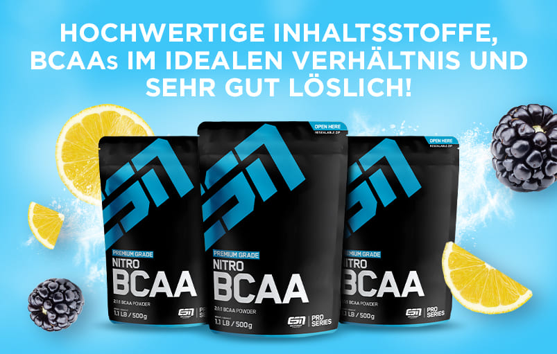 BCAA Pulver von ESN - sehr gut löslich und hochwertige Inhaltsstoffe.