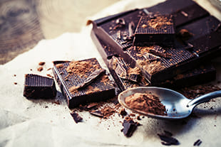 Gesunde Fitness Süßigkeit: Dunkle Schokolade