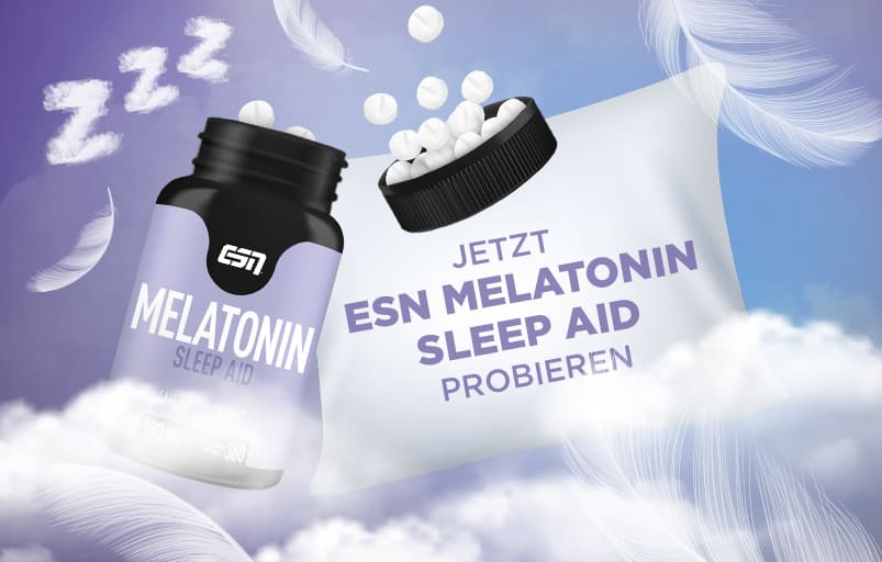 Melatonin Sleep Aid hilft beim Einschlafen.