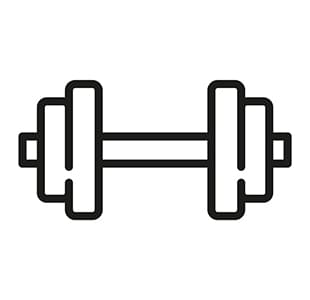 Hantel Icon für Muskelaufbau