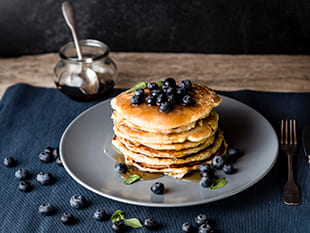 Pancakes zum Frühstück für Muskelaufbau