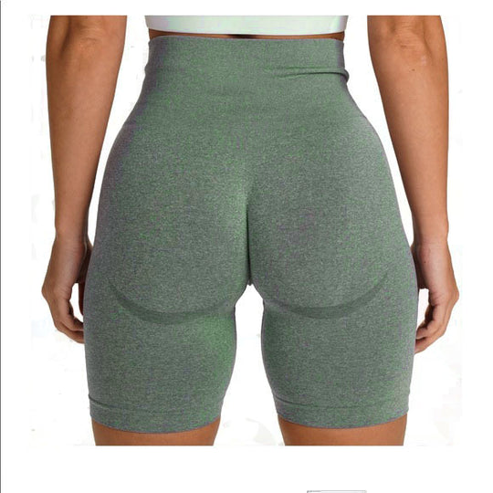 forest green biker shorts