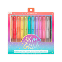 Oh my glitter - 12 penne gel colorate, a clic