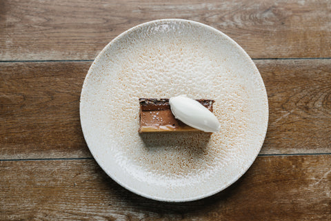 chocolate pave with creme fraiche