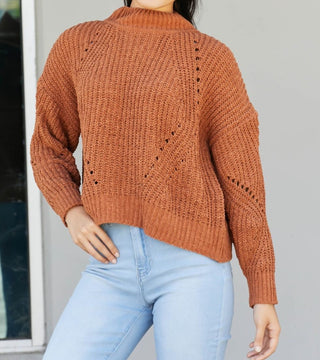 HYFVE That Look Pointelle Knit Sweater